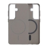 Samsung Galaxy S26 Cover Kulfibermønster MagSafe Grå