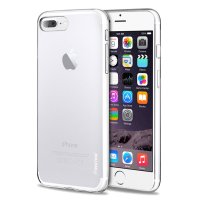 iPhone 7 Plus/iPhone 8 Plus Cover Stødabsorberende TPU Transparent
