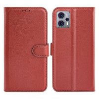 Motorola Moto G23 Etui med Stativ Brun