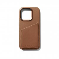 iPhone 15 Pro Cover Full Leather Wallet Case MagSafe Dark Tan