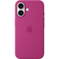 Original iPhone 16 Cover Silicone Case MagSafe Fuchsia