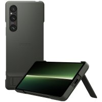 Original Xperia 1 V Cover Style Cover with Stand Khaki Green