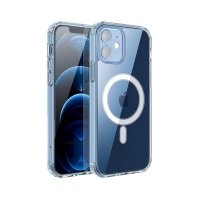 iPhone 12 Mini Cover TPU MagSafe Stødabsorberende Transparent