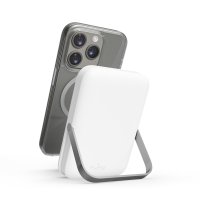 Powerbank Stand Power Mag 5000 mAh Hvid