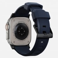 Apple Watch 42/44/45mm/Apple Watch Ultra Armband Rugged Band Black Hardware Atlantic Blue