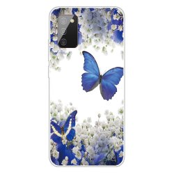 Samsung Galaxy A02s Cover Motiv Sommerfugle Og Blomst