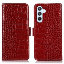Samsung Galaxy A34 5G Etui Krokodillemønster Rød