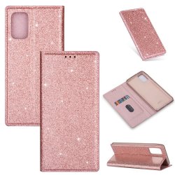 Samsung Galaxy A41 Etui Glitter Roseguld