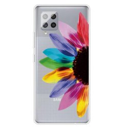 Samsung Galaxy A42 5G Cover Motiv Färgglada Blomma