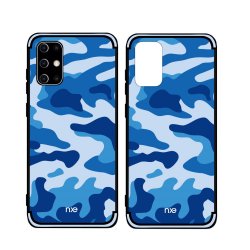 Samsung Galaxy S20 Plus Cover Camouflage Blå