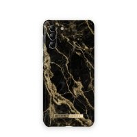 Samsung Galaxy S21 Plus Cover Fashion Case Golden Smoke Marble
