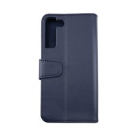 Samsung Galaxy S22 Etui Udfoldelig Kortholder Blå