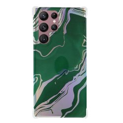 Samsung Galaxy S22 Ultra Cover Marmor Lysegrønn