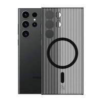 Samsung Galaxy S23 Ultra Cover Bølgeplade MagSafe Grå