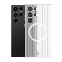 Samsung Galaxy S23 Ultra Cover Bølgeplade MagSafe Hvid