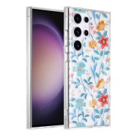 Samsung Galaxy S23 Ultra Cover Blomstermønster MagSafe Kviste