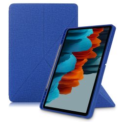 Samsung Galaxy Tab S7 Plus T970 T976 Etui Origami Blå