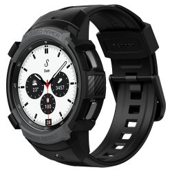 Samsung Galaxy Watch 4 Classic 42mm Cover med Armbånd Rugged Armor Pro Charcoal Gray