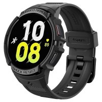 Samsung Galaxy Watch 6 44mm Cover Armbånd Rugged Armor Pro Sort