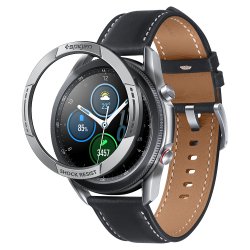 Samsung Galaxy Watch3 45mm Cover Chrono Shield Sølv