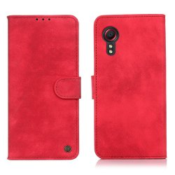 Samsung Galaxy XCover 5 Etui Lædertekstur Rød