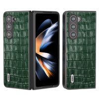 Samsung Galaxy Z Fold 5 Cover Krokodille tekstur Grøn