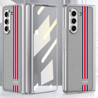 Samsung Galaxy Z Fold 5 Cover Stripe Grå