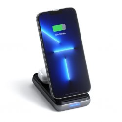 Duo Wireless Charger Power Stand Space Grey