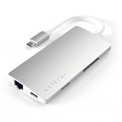 USB-C Multi-Port Adapter 4K Gigabit Ethernet V2 Sølv