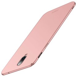 Shield till OnePlus 6T Cover Extra Tunt Hård Plastikik Roseguld