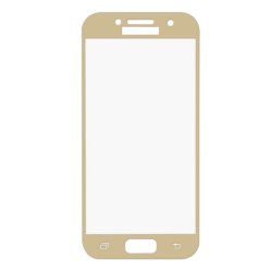 Skärmskydd till Samsung Galaxy A3 2017 i Härdat Glas Full Size Guld