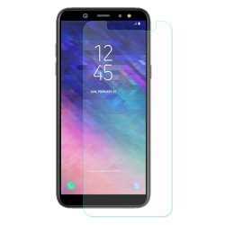 Skærmbeskytter till Samsung Galaxy A6 2018 0.3mm Hærdet Glas Fasad Kant