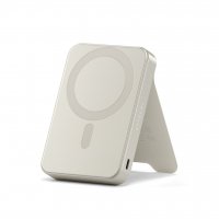 OntheGo Qi2 10K MagSafe-powerbank med Stativ Sand