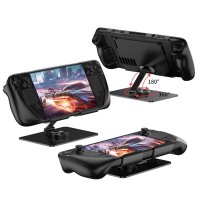 Dampbåd Deck Beskyttelsesetui Stål med Stativ Sort