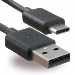 UCB20 Data- och LaddningsKabel USB till USB Type-C 1m Sort
