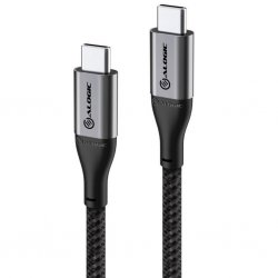 Ultra USB-C till USB-C Kabel 5A/480Mbps 3 meter Rymdgrå