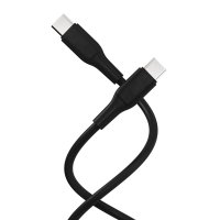USB-C til USB-C Kabel Superflex 60W 1.5m Sort