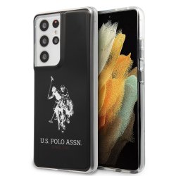 Samsung Galaxy S21 Ultra Cover med Logo Sort