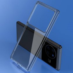 Vivo X80 Pro Cover Crystal Clear Series Transparent Svart