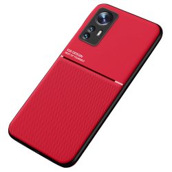 Xiaomi 12 Pro Cover med Metalplade Rød