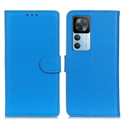 Xiaomi 12T/12T Pro Etui Litchi Blå