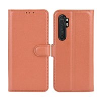 Xiaomi Mi Note 10 Lite Etui med Stativ Brun