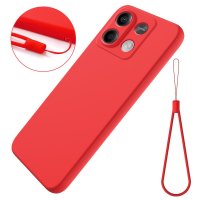Xiaomi Redmi Note 13 5G Cover med Strop Silikone Rød