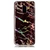 Samsung Galaxy A8 2018 Cover TPU Gyllene Marmor Sort