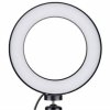 FotoLampe LED 14 cm TriPod med TelefonHolder Sort