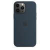 Original iPhone 13 Pro Max Cover Silicone Case MagSafe Abyss Blue