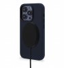 iPhone 14 Pro Max Cover Leather Backcover Navy