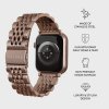 Apple Watch 44/45/46mm/Ultra 49mm Armbånd Metal Roseguld