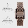 Apple Watch 44/45/46mm/Ultra 49mm Armbånd Metal Roseguld