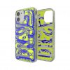 iPhone 12 Mini Cover Snap Case Clear AOP Blue/Neon Lime